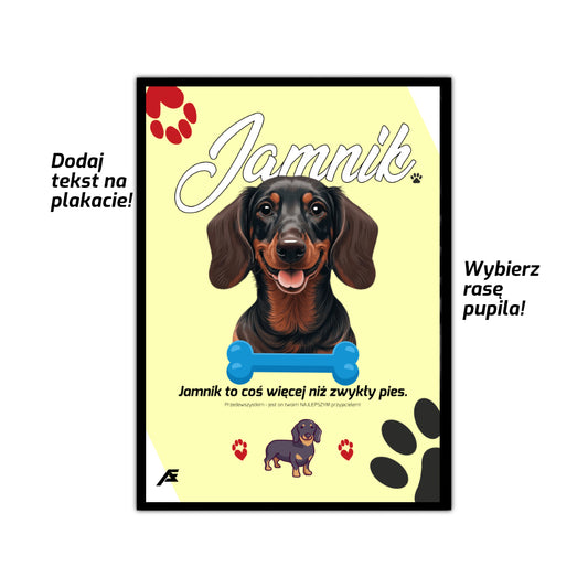 Personalizowany plakat ze zwierzakiem