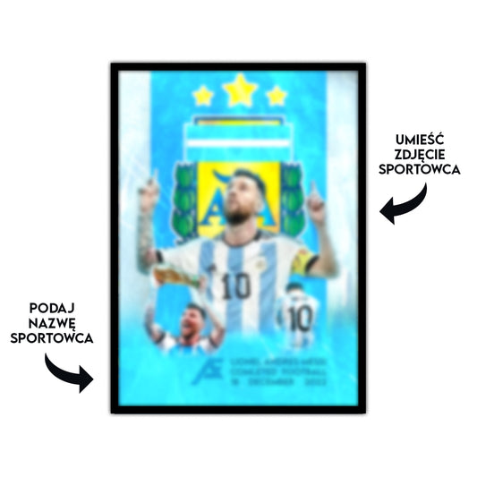 Personalizowany plakat z sportowcem